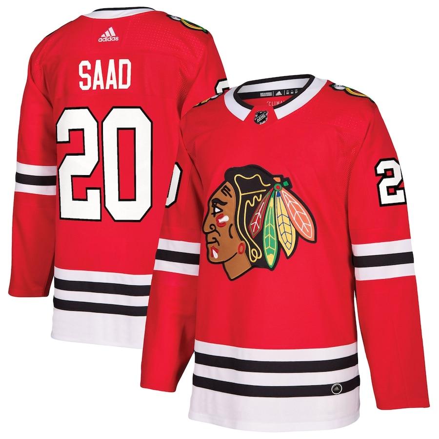 Men's Brandon Saad Red Player Team Jersey