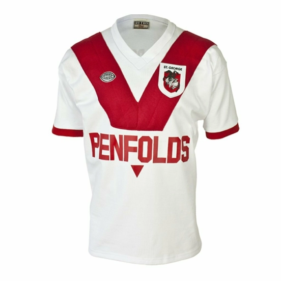St George Dragons 1979 Retro Rugby League Jersey