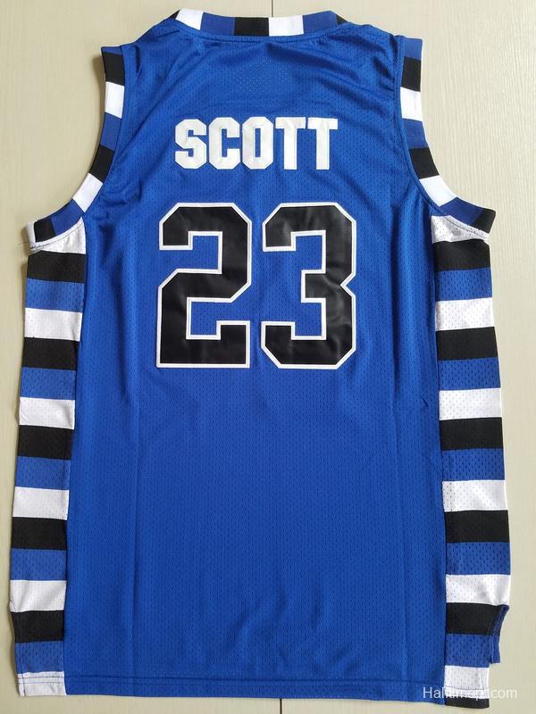 Nathan Scott 23 One Tree Hill Ravens Blue Basketball Jersey
