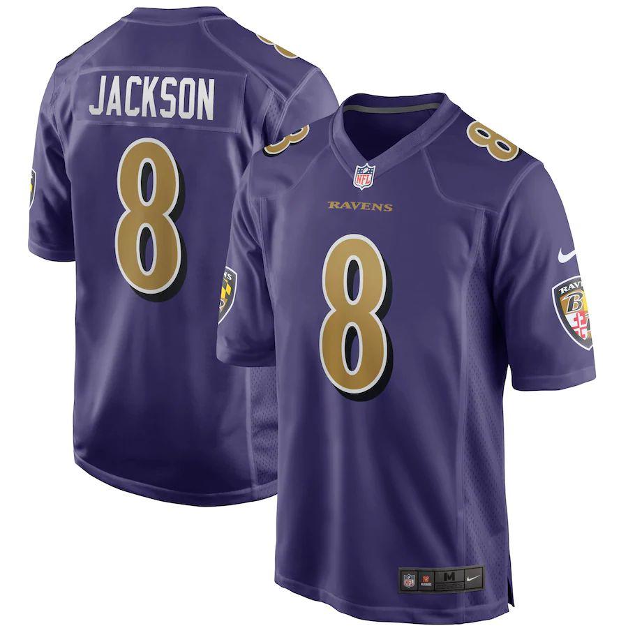Men's Lamar Jackson Purple Alternate Player Limited Team Jersey