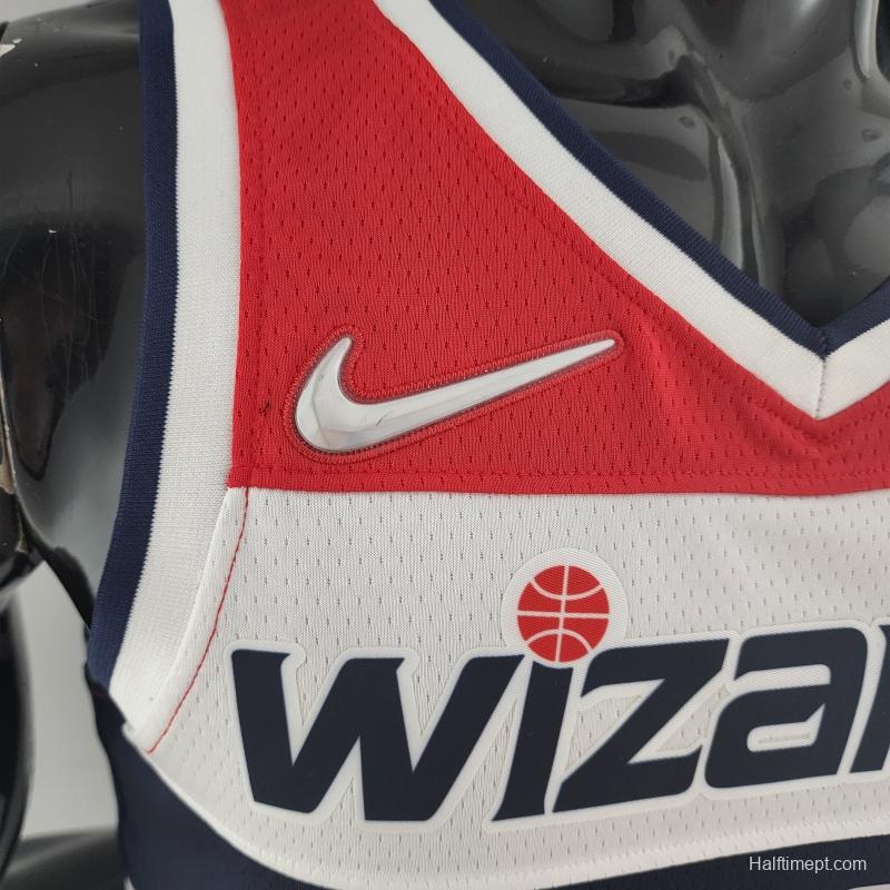 75th Anniversary JORDAN #23 Wizards Black Red White NBA Jersey