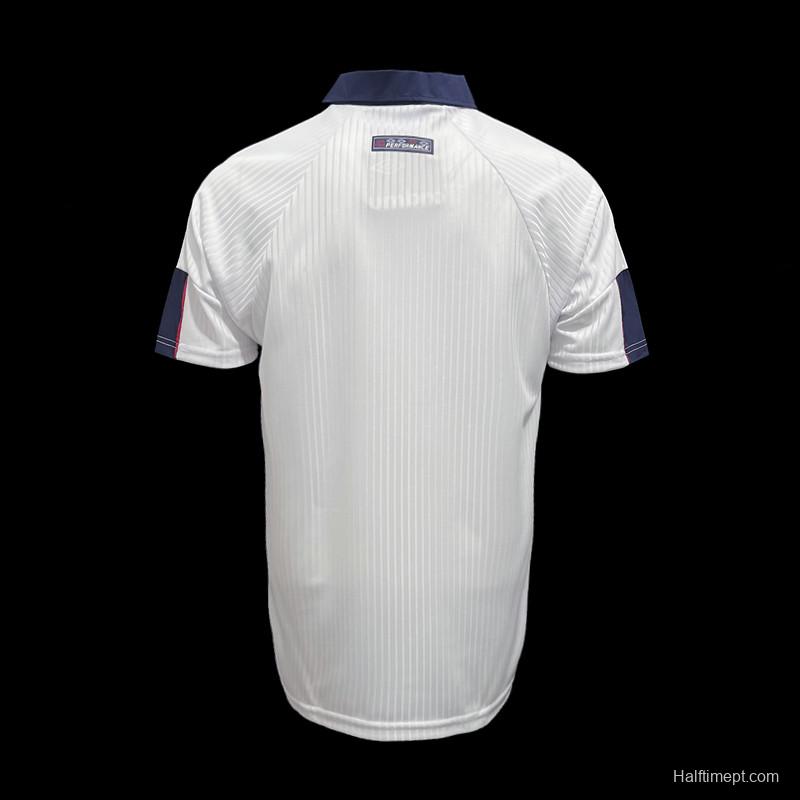 Retro 1998 England Home Soccer Jersey