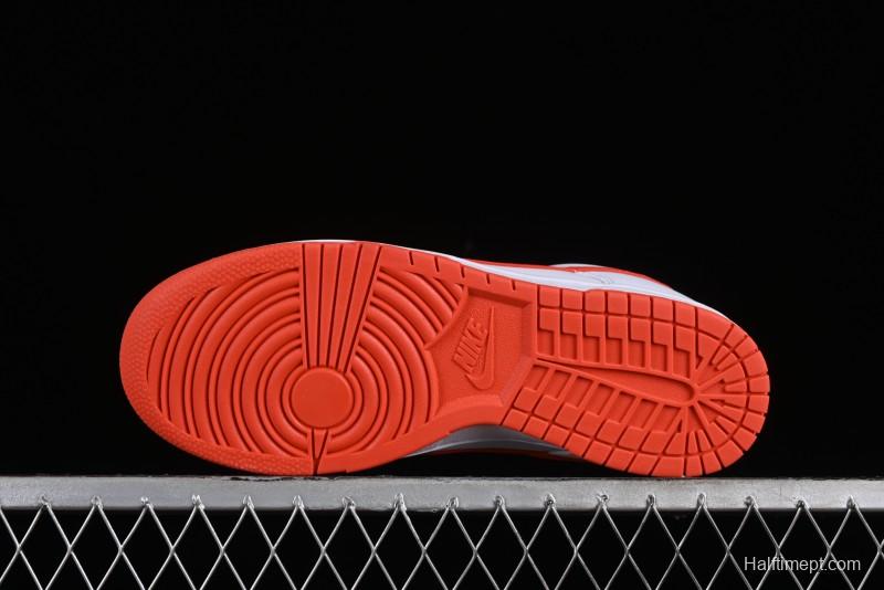 Nike SB Dunk Low White Orange Low-Top Casual Skateboarding Shoes - DV0831-103