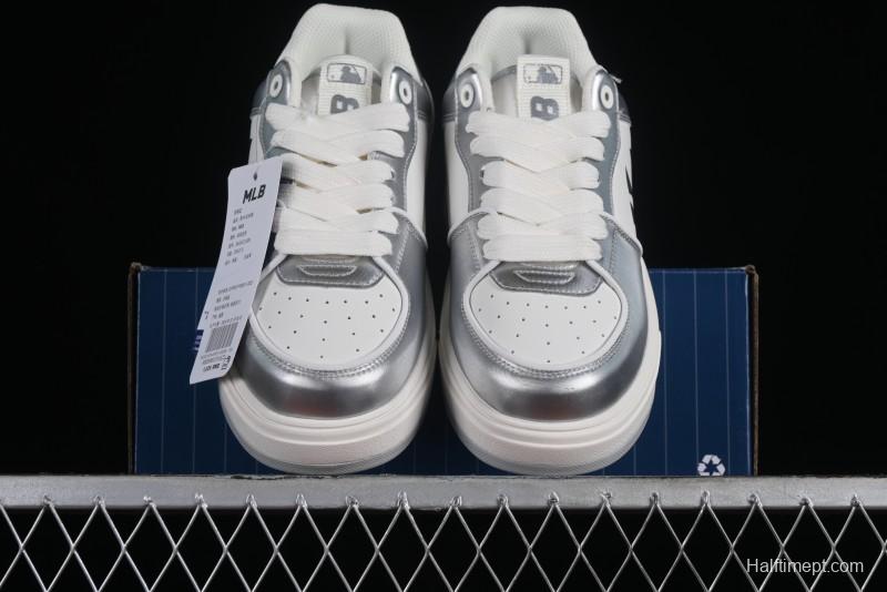 MLB Chunky Liner Metal Senior Series Lightweight Platform Casual Sneakers with 6cm Height Increase - 3ASXCLH3N50GRS