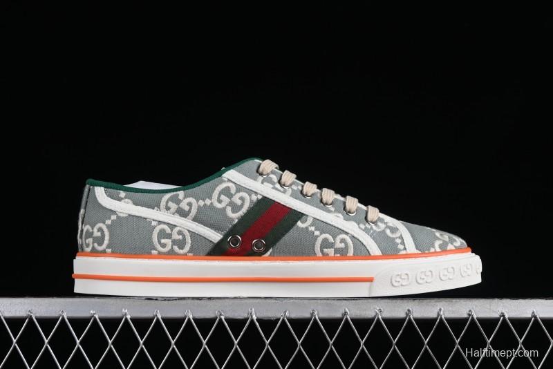 Gucci Tennis 1977 Print Sneaker Retro Casual Canvas Shoes - 02JPO9064