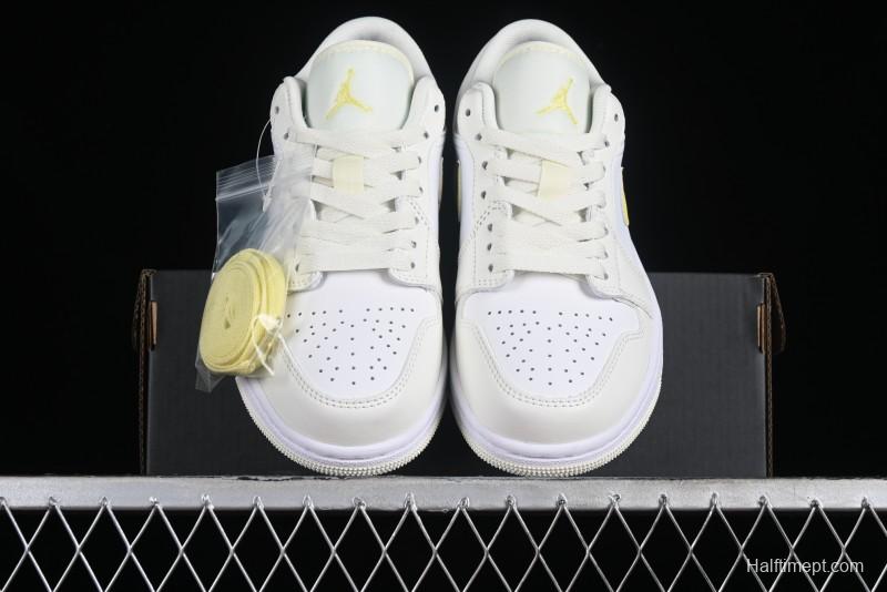 Nike Air Jordan 1 Low AJ1 Lemon Yellow Low-Top Casual Sneakers - FV8486-181