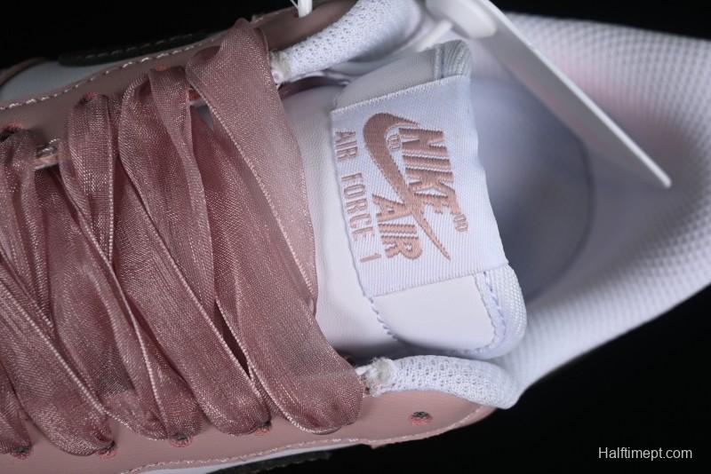 Nike Air Force 1 '07 Low Casual Sneakers in Dusty Rose with Hand-Painted Details - CV8699-578