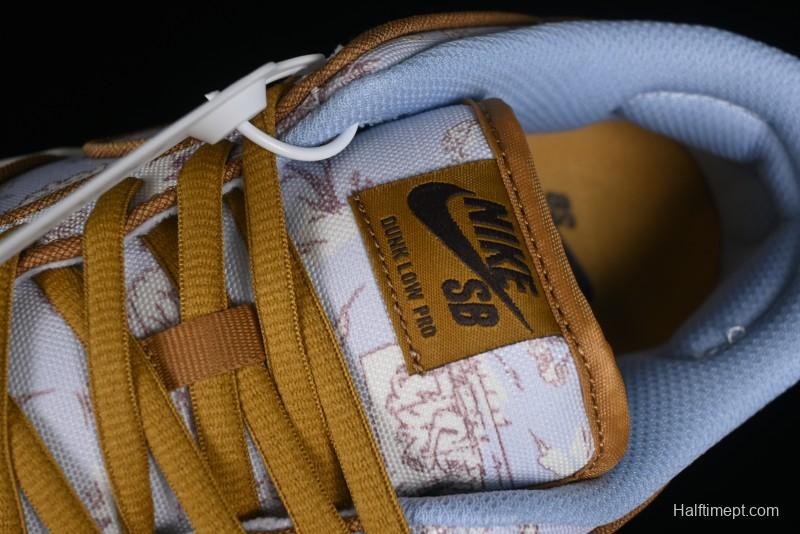 Nike SB Dunk Low Premium "Pastoral Print" Skateboarding Shoes - FN5880-001