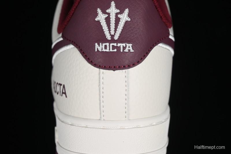 Nike Nocta x Nike Air Force 1 '07 Low Casual Sneakers with 3M Reflective Details and Full-Length Air Cushion - NO0224-022