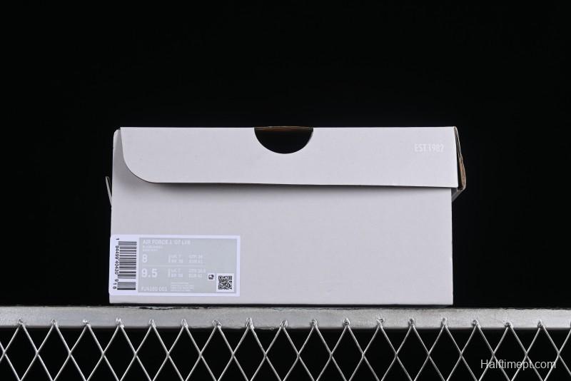 Nike Air Force 1 '07 Low Black Green Canvas Casual Sneakers - FJ4160-001