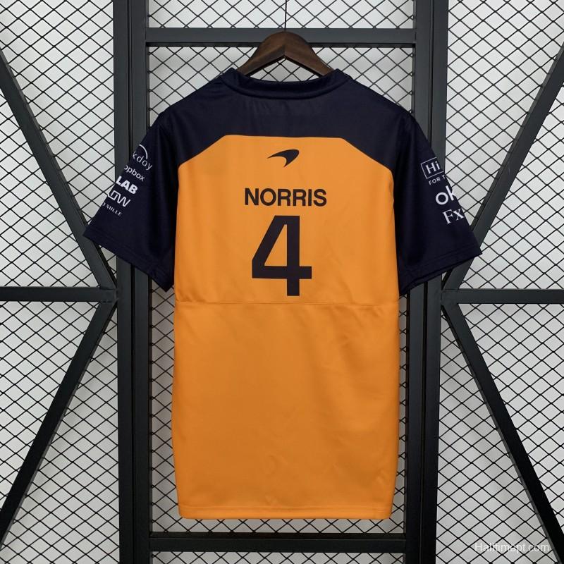 2025 Polo F1 Formula Orange Mclaren Norris Jersey