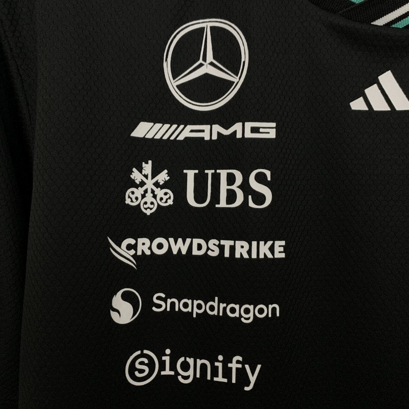 2025 F1 Formula AMG Black T-Shirt