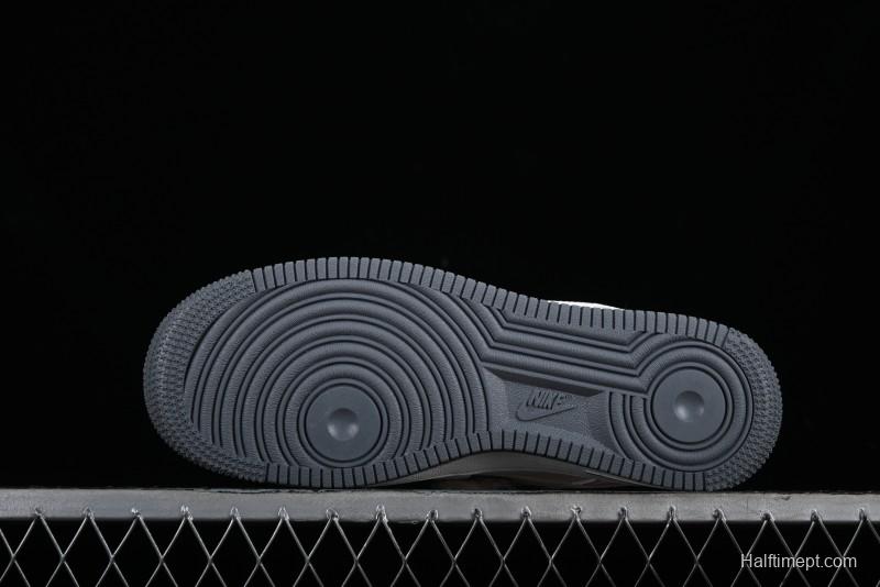 Nike Air Force 1 '07 Low LV Collaboration - Beige Grey Double Swoosh Low-Top Casual Sneakers - XZ6188-006