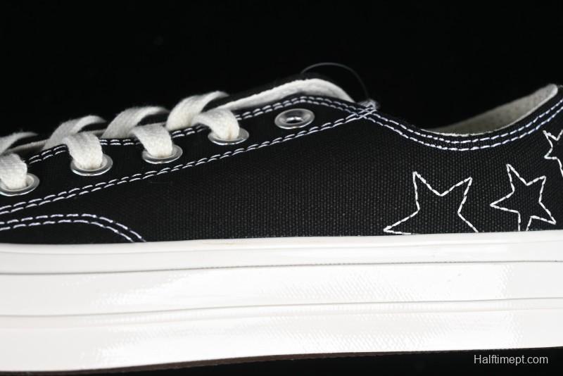 Converse Chuck 70 SNL Low Top Canvas Sneakers with Star Embroidery and Metal Studs - A11612C