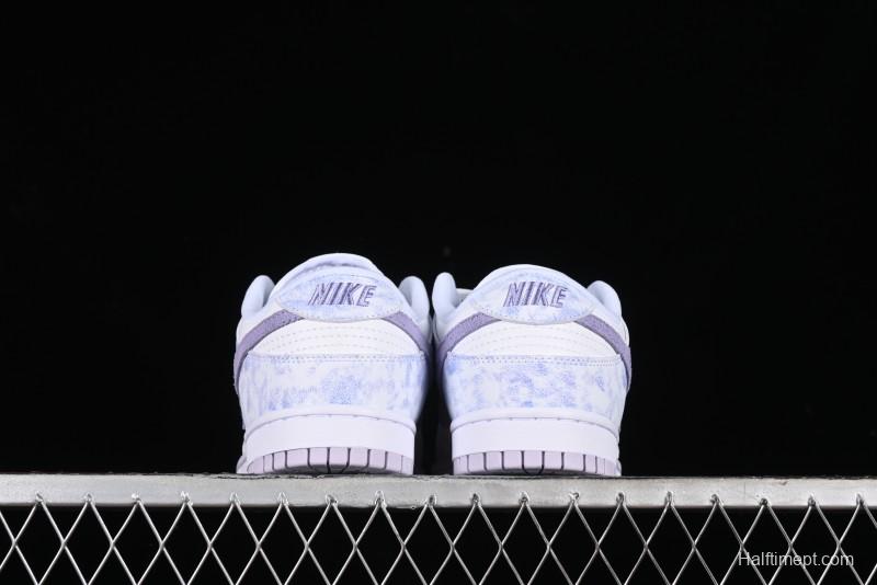 Nike SB Dunk Low Premium White Light Purple Skateboarding Shoes - DM9467-500
