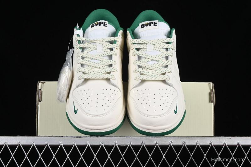 Nike SB Dunk Low BAPE Collaboration Anniversary Edition Customized Sneakers - XD6188-026