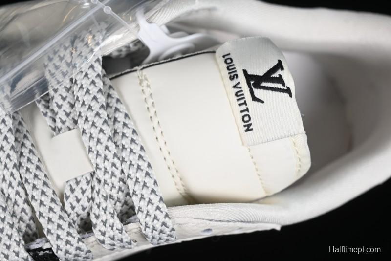 Nike Travis Scott x Fragment Design x Jordan Air Jordan 1 Low OG SP AJ1 LV Black Denim Print Low-Top Casual Sneakers - SJ2068-008