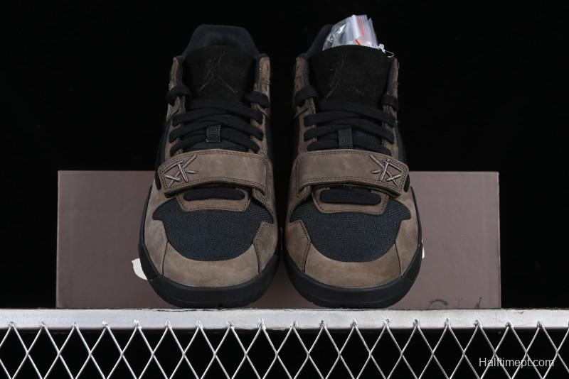 Nike Travis Scott x Jordan Cut The Check AJ1 Basketball Shoes with Velcro Design - FZ8117-200