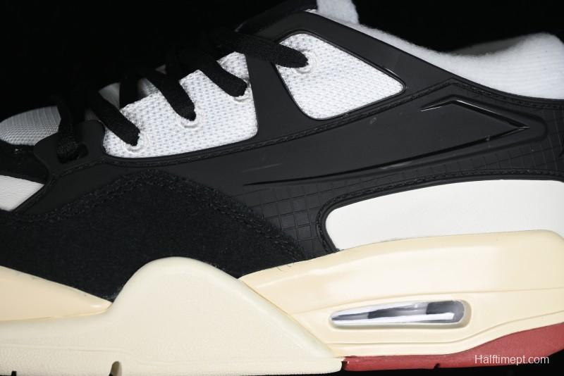 Nike Air Jordan 4 Remastered Sneakers in Black, Light Bone and Dark Grey - FQ7939-100