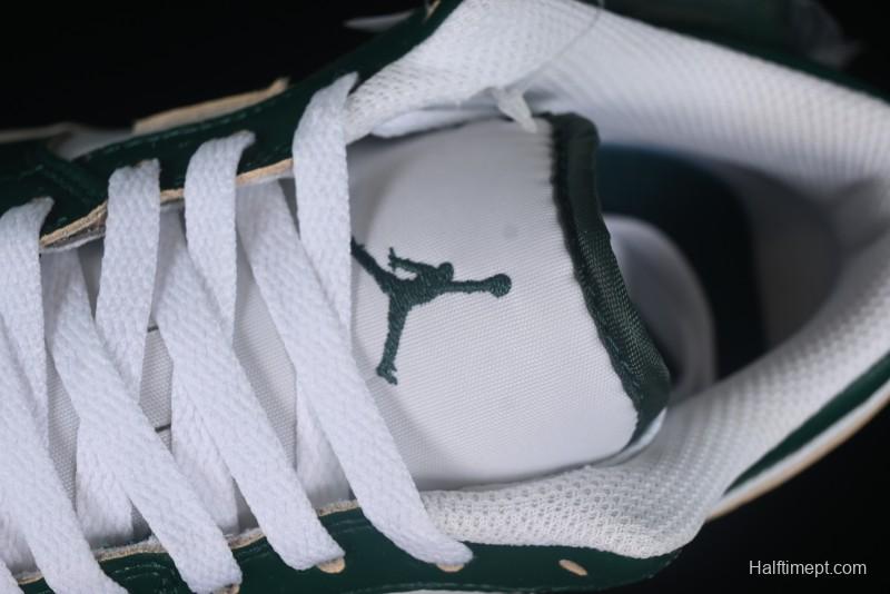 Nike Air Jordan 1 Low AJ1 White Green Low Top Casual Sneakers - FQ7687-300