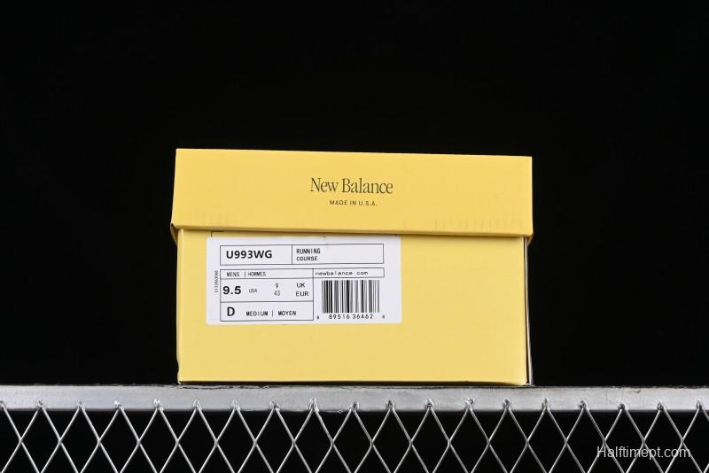 New Balance Made In USA M993 Series Classic Retro Running Shoes - U993WG