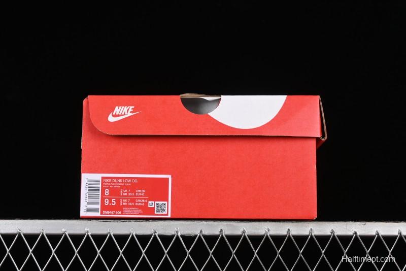 Nike SB Dunk Low Premium White Light Purple Skateboarding Shoes - DM9467-500