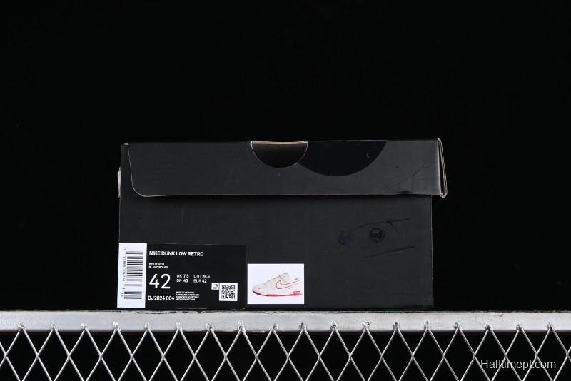 Nike SB Dunk Low Supreme Collaboration - Beige Red Mini Swoosh Anniversary Custom Low-Top Casual Skate Shoes - DJ2024-004