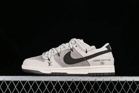 Nike SB Dunk Low LV Collaboration - Coffee Pig Anniversary High-End Custom Low-Top Casual Skate Shoes - XX2025-328