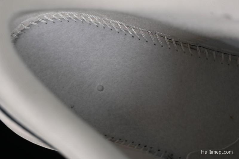 Nike Air Jordan 1 Low LV Collaboration - White with Blue Swoosh Custom Casual Sneakers - WG8850-005