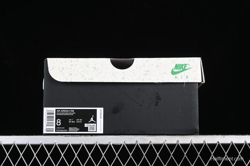 Nike Air Jordan 4 Remastered Sneakers in Black, Light Bone, and Dark Gray - FQ7939-001