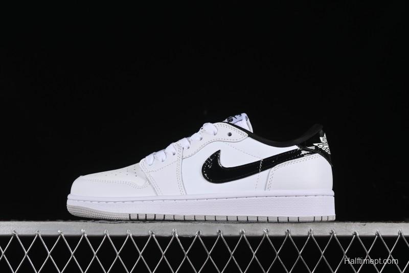 Nike Air Jordan 1 Low '85 Metallic Black White Blue - FB9933-102