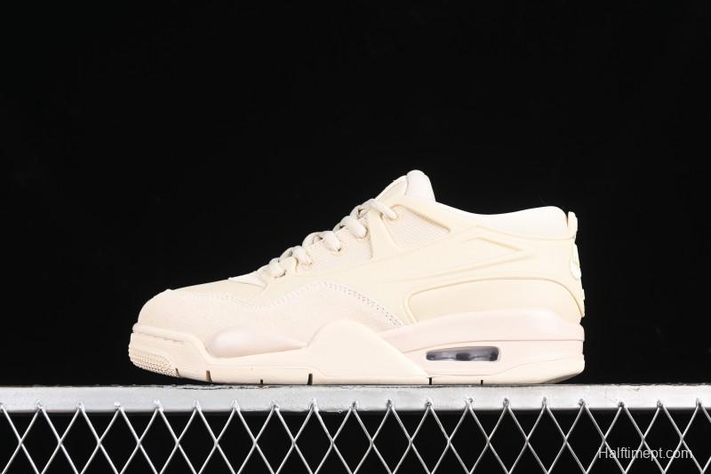 Nike Air Jordan 4 Remastered Retro Sneakers in White Grey - FQ7940-200