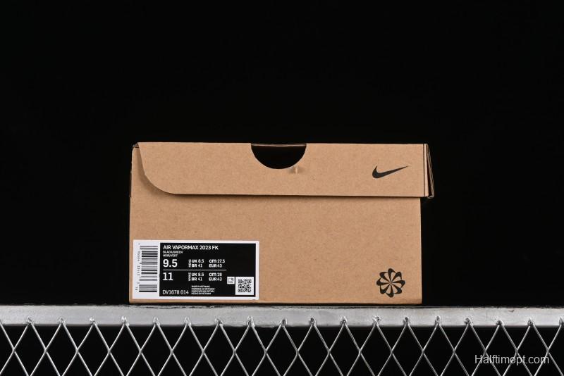 Nike Vapormax 2023 Flyknit Breathable Casual Running Shoes with Full-Length Air Cushion - DV1678-014