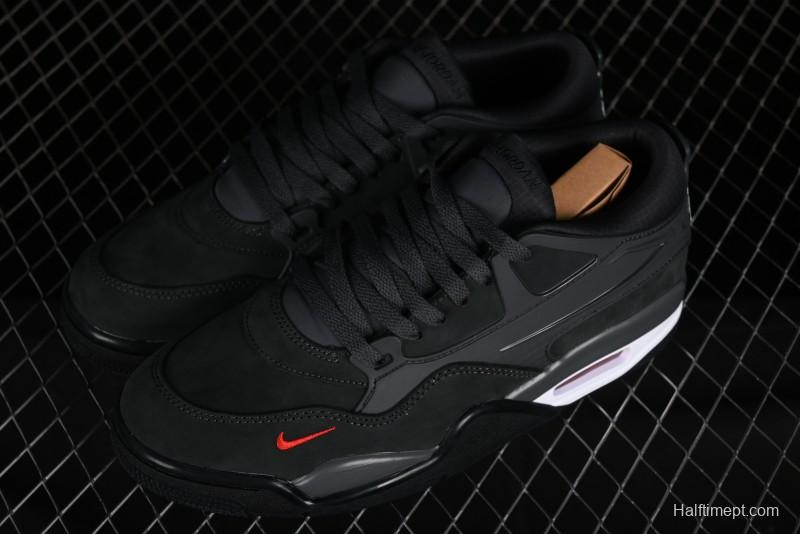 Nike Air Jordan 4 Remastered Retro Sneakers with Suede and Textile Upper - HF4334-004