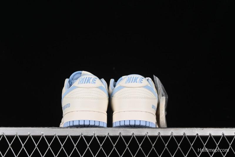 Nike SB Dunk Low UN Collaboration - Sky Blue Anniversary High-End Custom Low-Top Casual Skate Shoes - BB2699-212