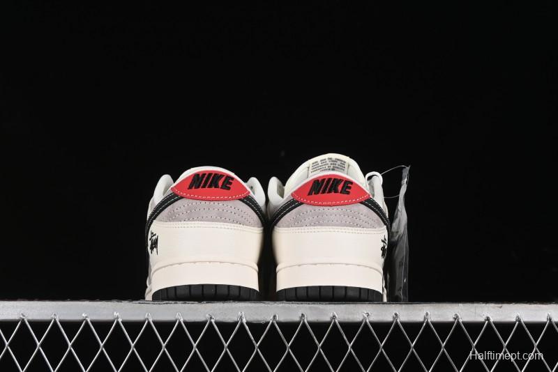 Nike SB Dunk Low Stussy Anniversary Edition Customized Low-Top Casual Skate Shoes - SJ1089-001