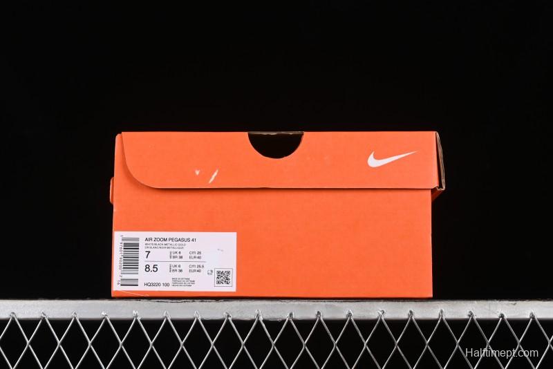 Nike Air Zoom Pegasus 41 Breathable Lightweight Running Shoes with Cushioning - HQ3220-100