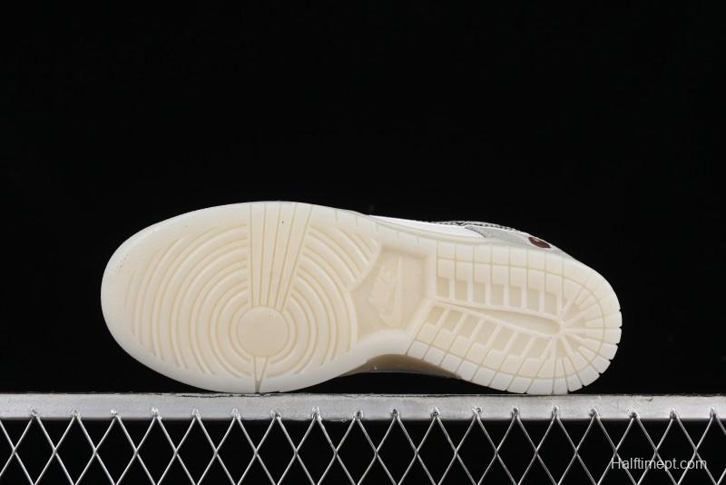 Nike SB Dunk Low Bape Collaboration - Crystal Camouflage Anniversary Custom Low-Top Casual Skate Shoes - JH8040-941