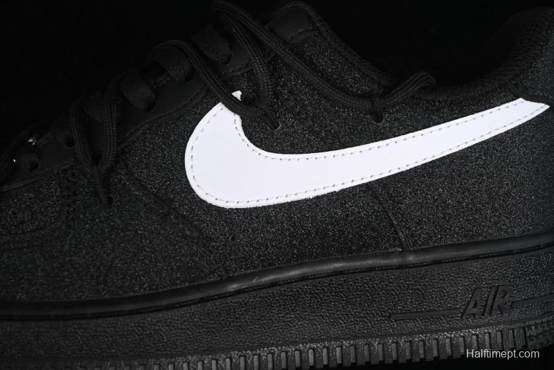 Nike Air Force 1 '07 Low White Black Starry Full Diamond Lace-Up Low-Top Casual Sneakers - ZH0316-032