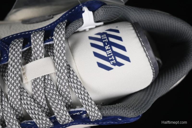 Nike Air Jordan 1 Low OFF-WHITE Collaboration - Qilin Blue Retro Basketball Shoes - WG8850-013