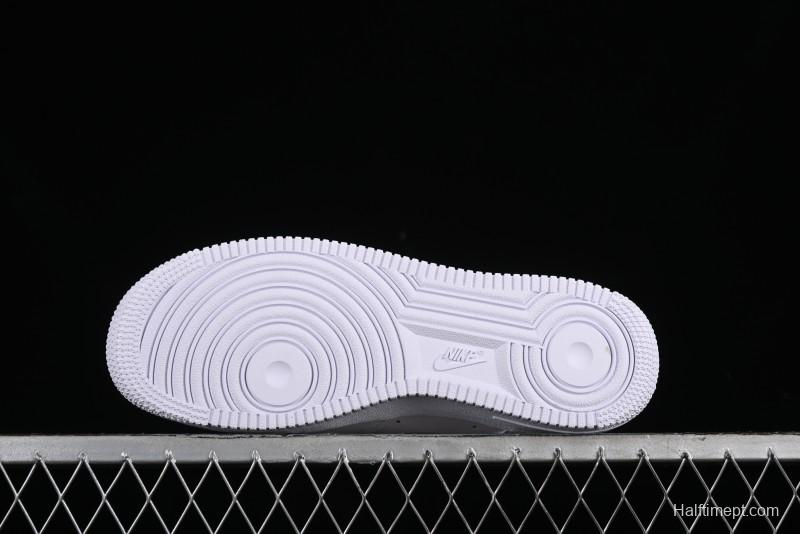 Nike Supreme x Air Force 1 Low Casual Sneakers with Full-Grain Leather and 3/4 Air Cushion - CU9225-101