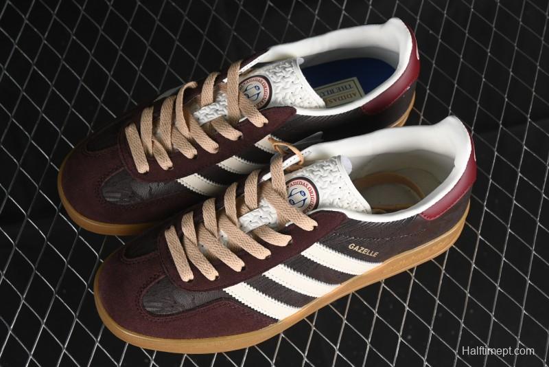 Adidas Originals Gazelle Indoor Retro Casual Slip-Resistant Wear-Resistant Low-Top Sneakers - JP5671