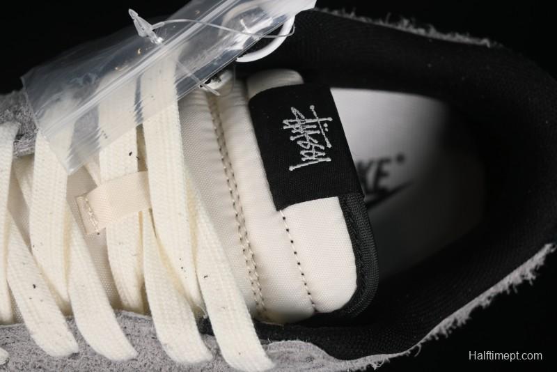 Nike SB Dunk Low Stussy Series - Battle Grey Black Hook Anniversary High-End Custom Low-Top Casual Skate Shoes - MM1089-027