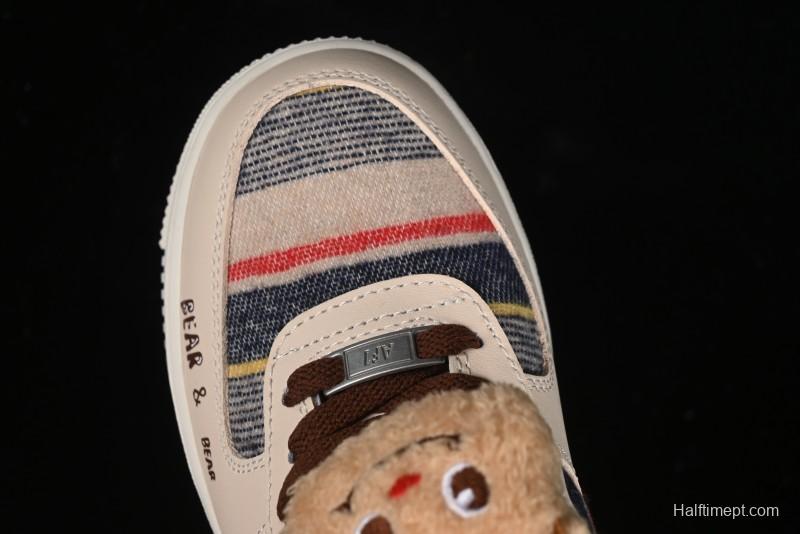 Nike Air Force 1 '07 Low Farting Bear Casual Sneakers - CW2289-230