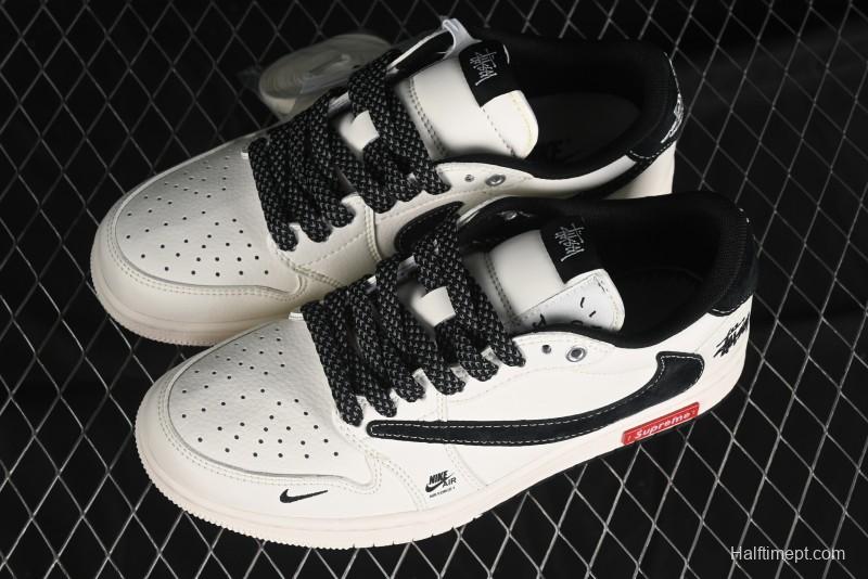 Nike Air Jordan 1 Low OG SP Travis Scott x Fragment Design Collaboration Sneakers - SJ2068-129