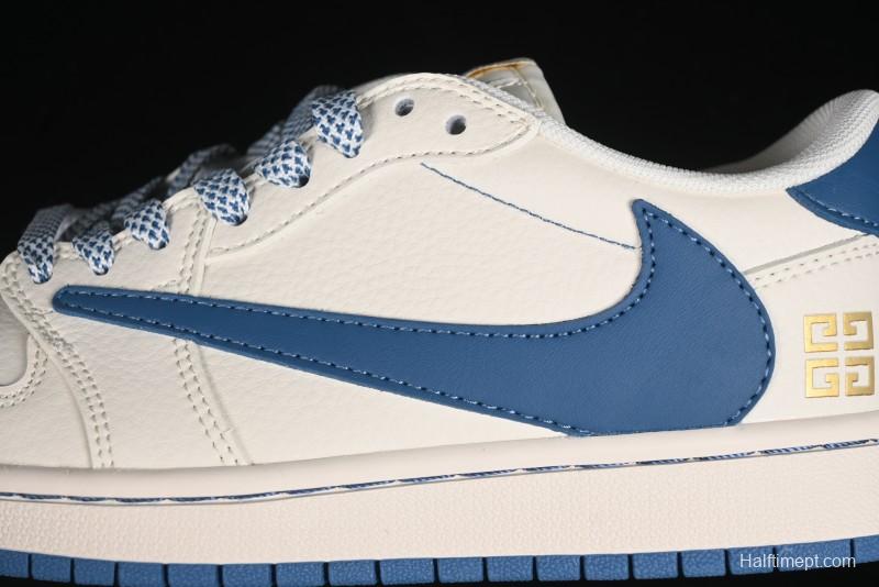 Nike Travis Scott x Fragment Design x Air Jordan 1 Low OG SP AJ1 Retro Casual Sneakers - CF3688-025