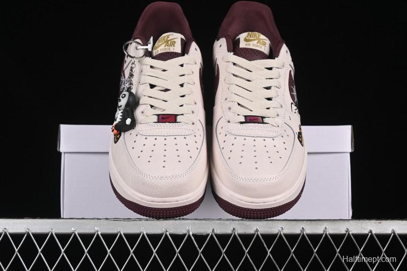 Nike Air Force 1'07 Low "Pumpkin Head" Halloween Themed Casual Sneakers - XL2321-888