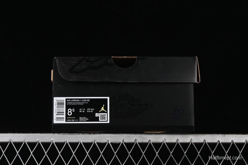 Nike Air Jordan 1 Low OG AJ1 White Brown Low Top Casual Basketball Shoes - HQ4186-111