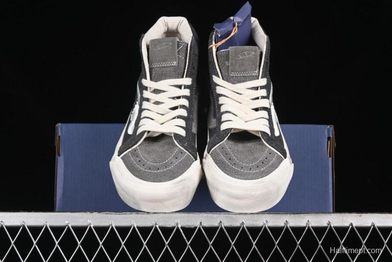 Vans Notre Premium Sk8-Hi High-Top Skate Shoes with Striped Design and Washed Effect - VN000CR0RVN