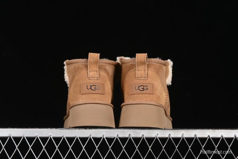 UGG Classic Mini II Shearling Lined Mini Boots with Pom Pom Detail - 1116109